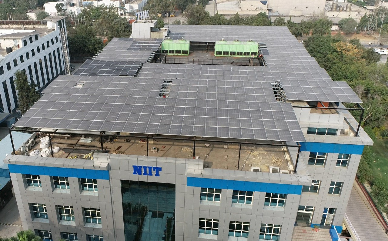 NIIT Learning solar installation
