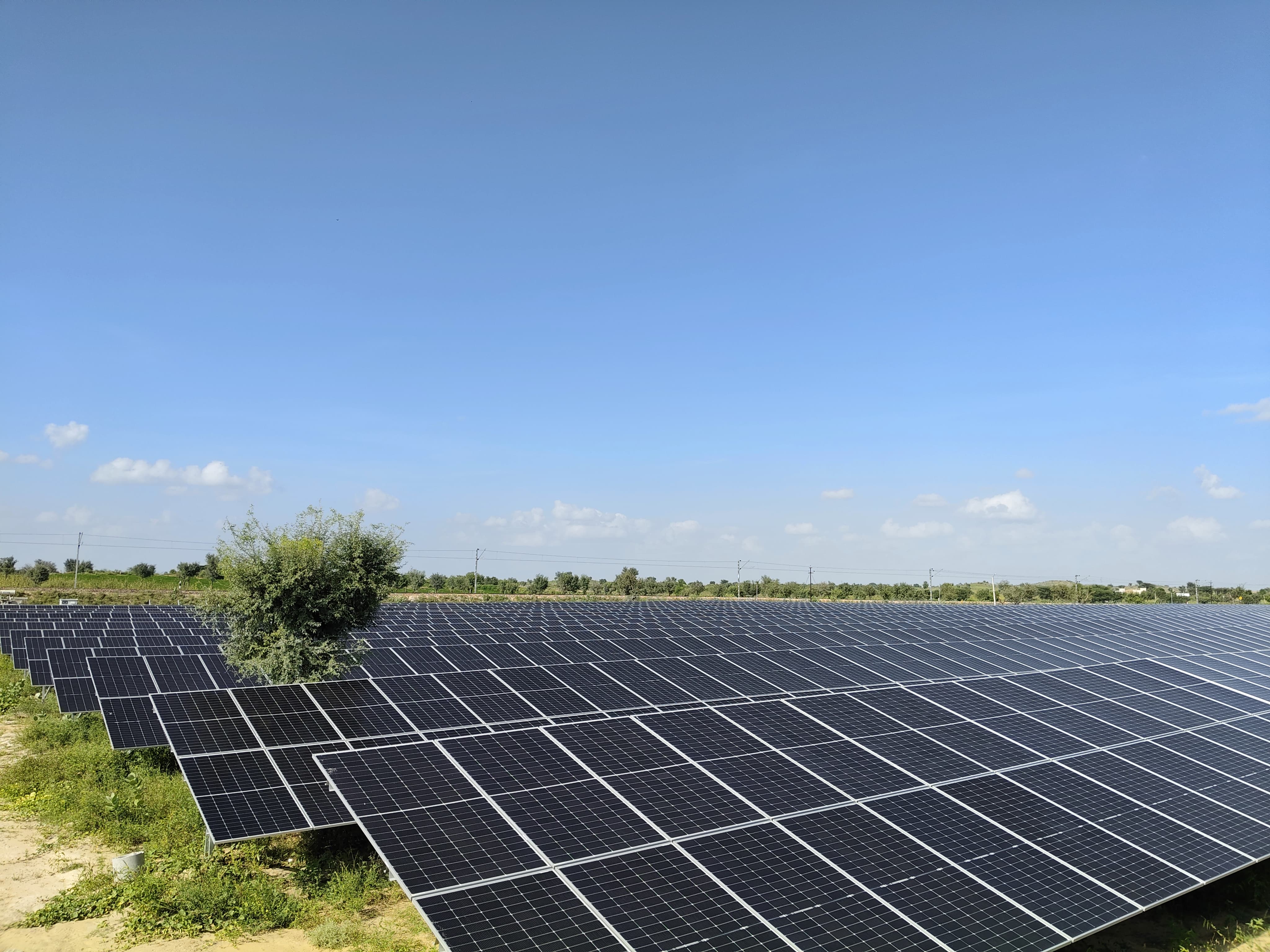 Greenroots PM-KUSUM solar installation in Biggaji, Bikaner