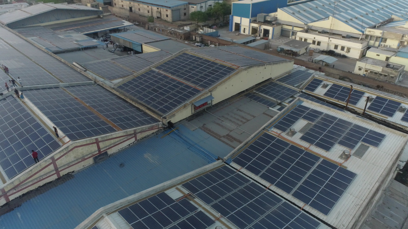 Shreeji Cotfab solar installation at Neemrana, Rajasthan