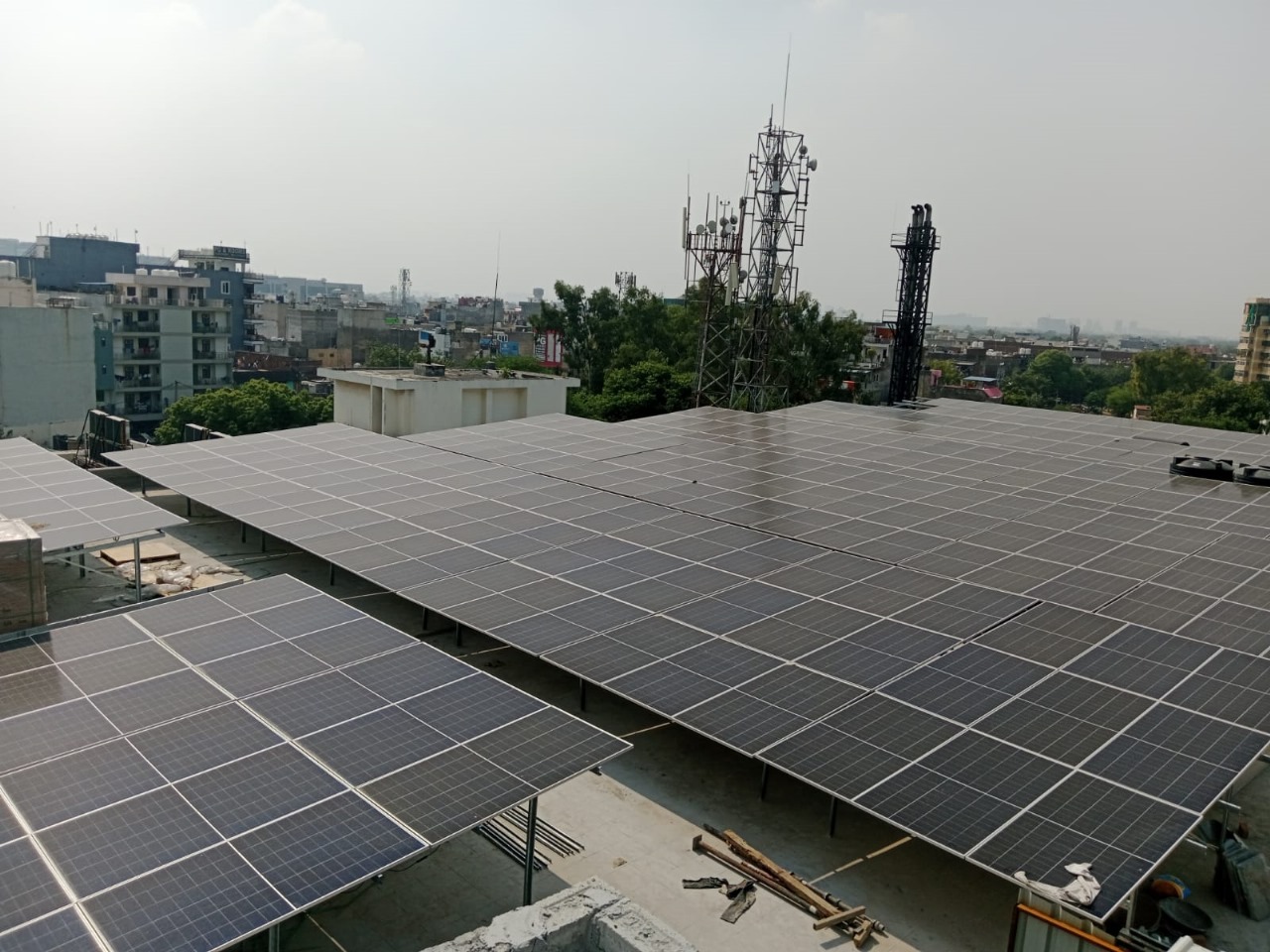 Smart Tower solar installation